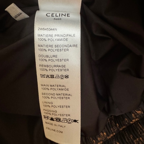 Celine Black & Brown Triomphe Puffer Jacket - Picture 12 of 14
